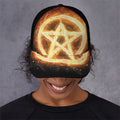 Flame Pentagram Print Baseball Cap