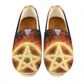 Flame Pentagram Print Casual Shoes