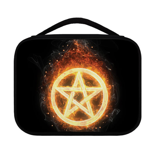 Flame Pentagram Print Classic Bible Case