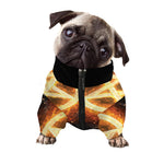 Flame Pentagram Print Dog Zip Up Jacket