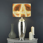 Flame Pentagram Print Drum Lamp Shade