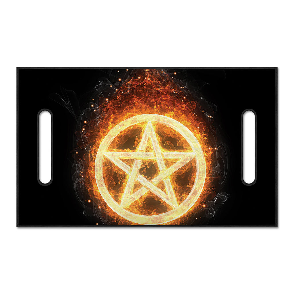 Flame Pentagram Print Golf Cart Seat Cover