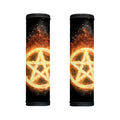 Flame Pentagram Print Handle Covers