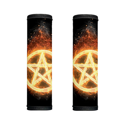 Flame Pentagram Print Handle Covers