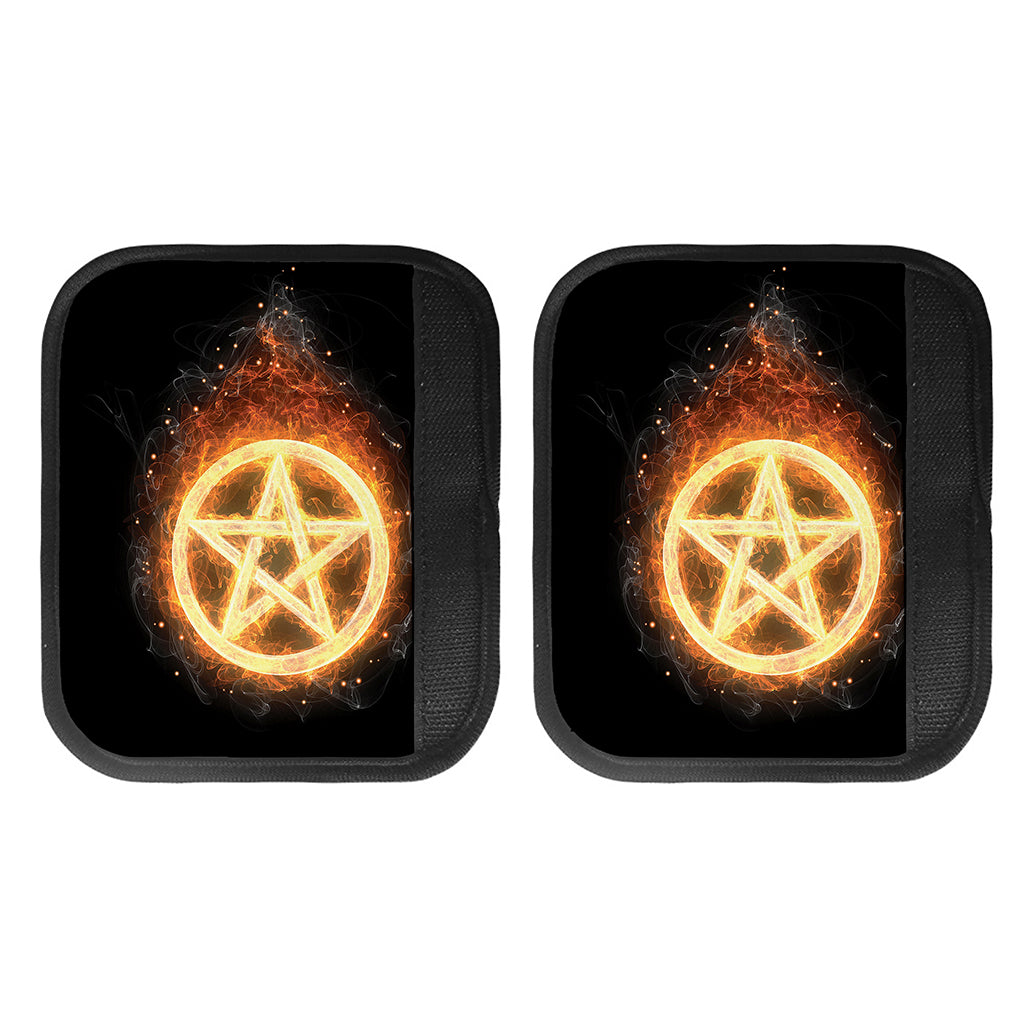Flame Pentagram Print Handle Covers