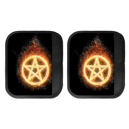 Flame Pentagram Print Handle Covers