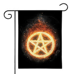 Flame Pentagram Print House Flag