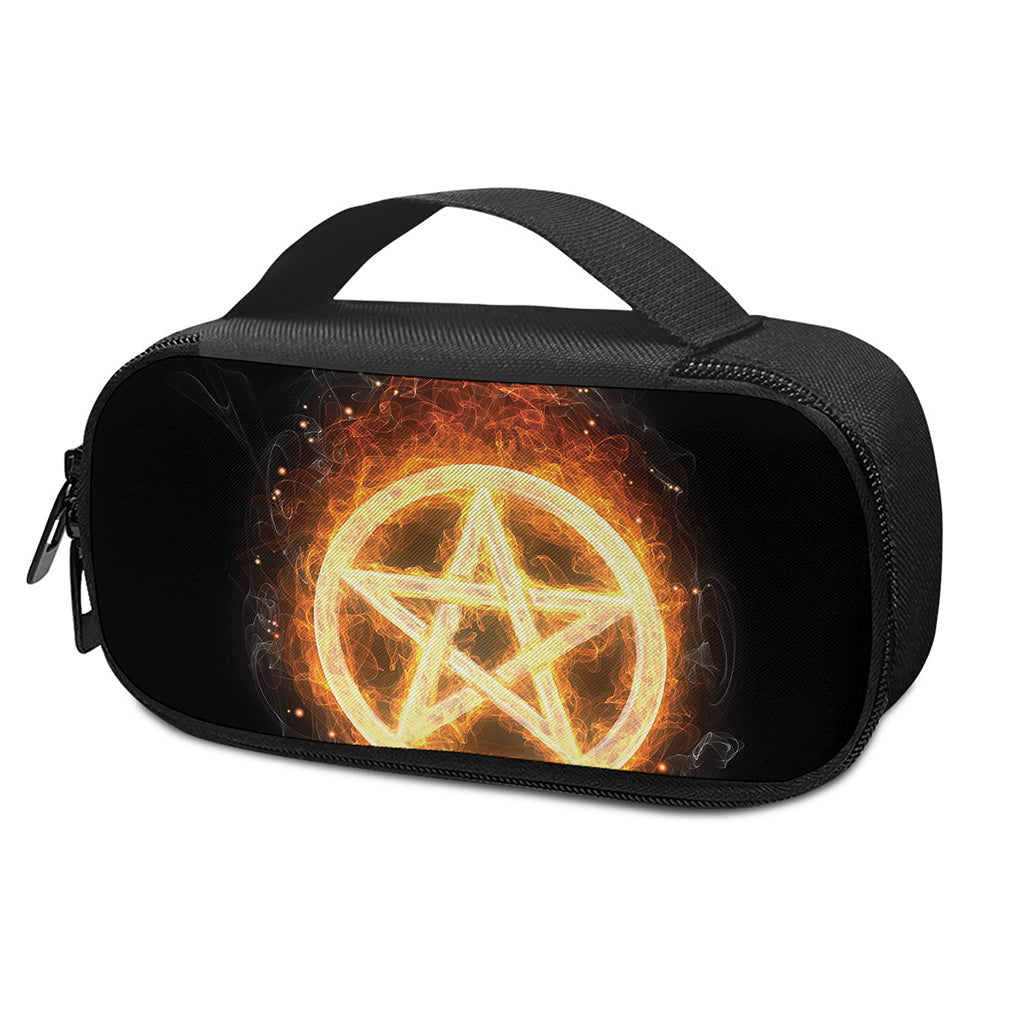 Flame Pentagram Print Insulin Cooler Travel Case