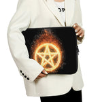 Flame Pentagram Print Laptop Sleeve