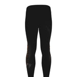 Flame Pentagram Print Men's leggings