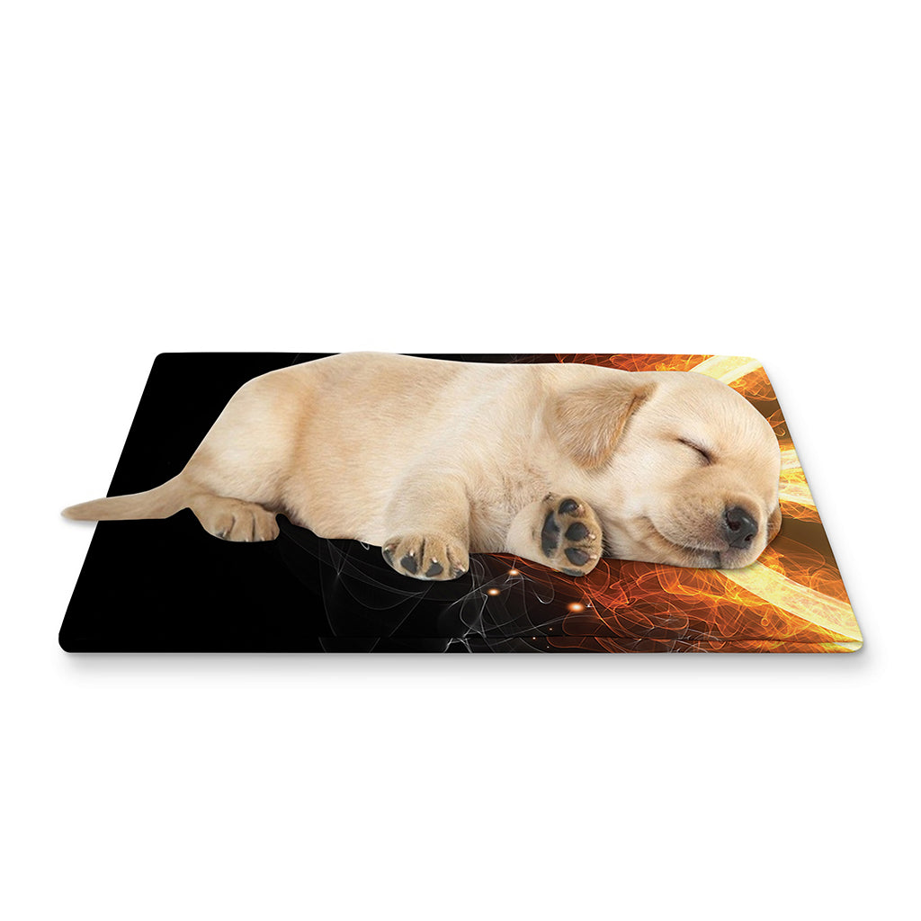 Flame Pentagram Print Pet Cooling Mat Cover