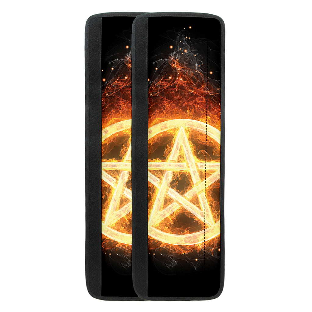 Flame Pentagram Print Refrigerator Handle Covers