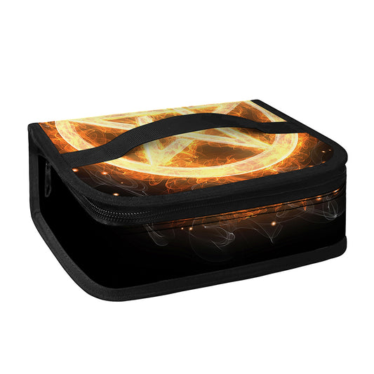 Flame Pentagram Print Small Lunch Bag