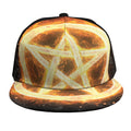 Flame Pentagram Print Snapback Cap