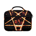 Flame Satanic Pentagram Print Briefcase Bible Bag