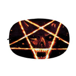 Flame Satanic Pentagram Print Car Side Mirror Covers