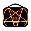 Flame Satanic Pentagram Print Classic Bible Case