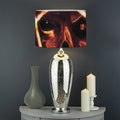 Flame Satanic Pentagram Print Drum Lamp Shade