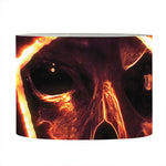 Flame Satanic Pentagram Print Drum Lamp Shade