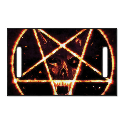Flame Satanic Pentagram Print Golf Cart Seat Cover