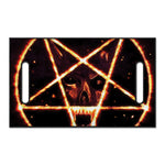 Flame Satanic Pentagram Print Golf Cart Seat Cover