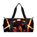 Flame Satanic Pentagram Print Gym Bag