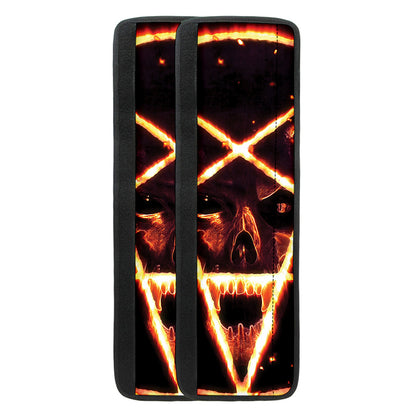 Flame Satanic Pentagram Print Refrigerator Handle Covers