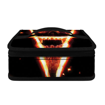 Flame Satanic Pentagram Print Small Lunch Bag