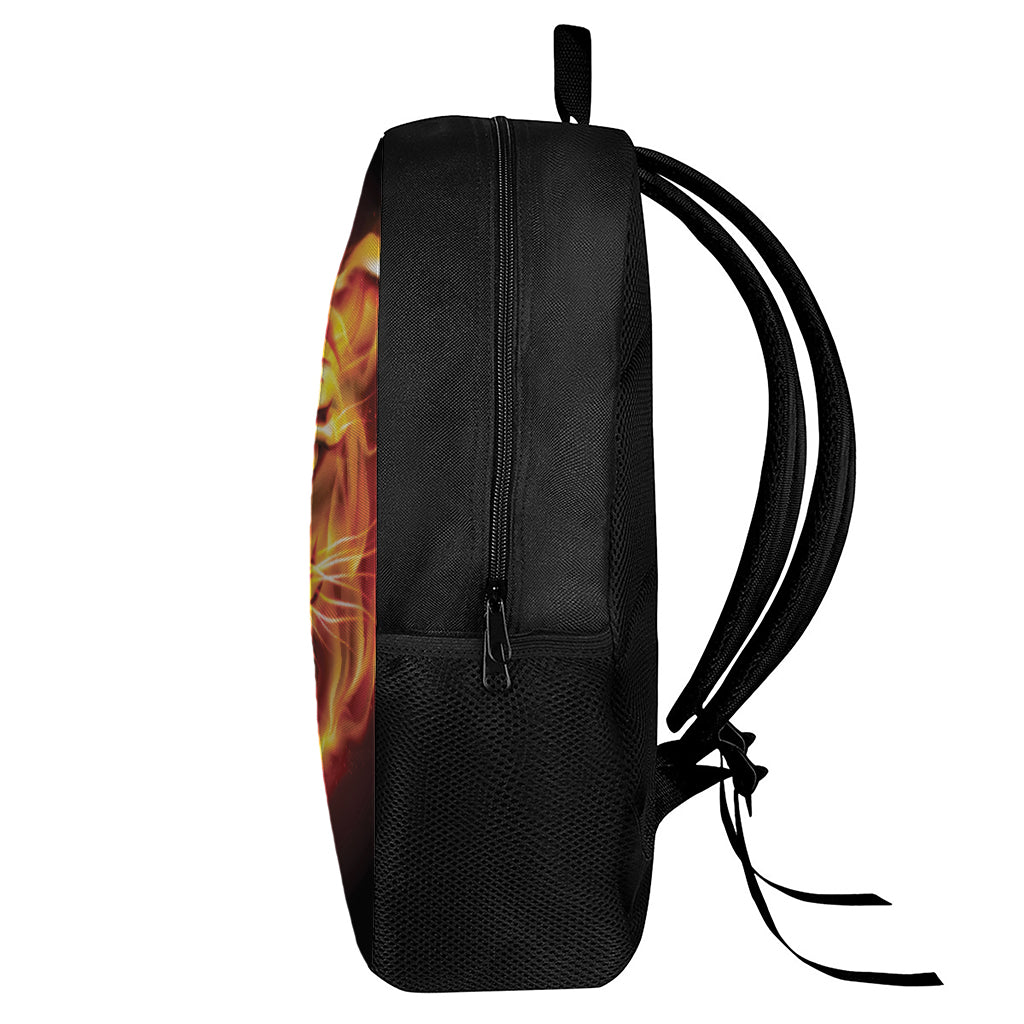 Flame Tiger Print 17 Inch Backpack