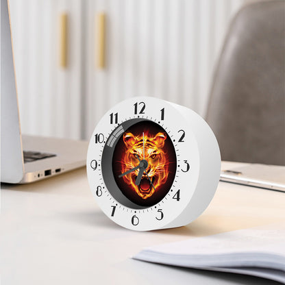 Flame Tiger Print Alarm Clock