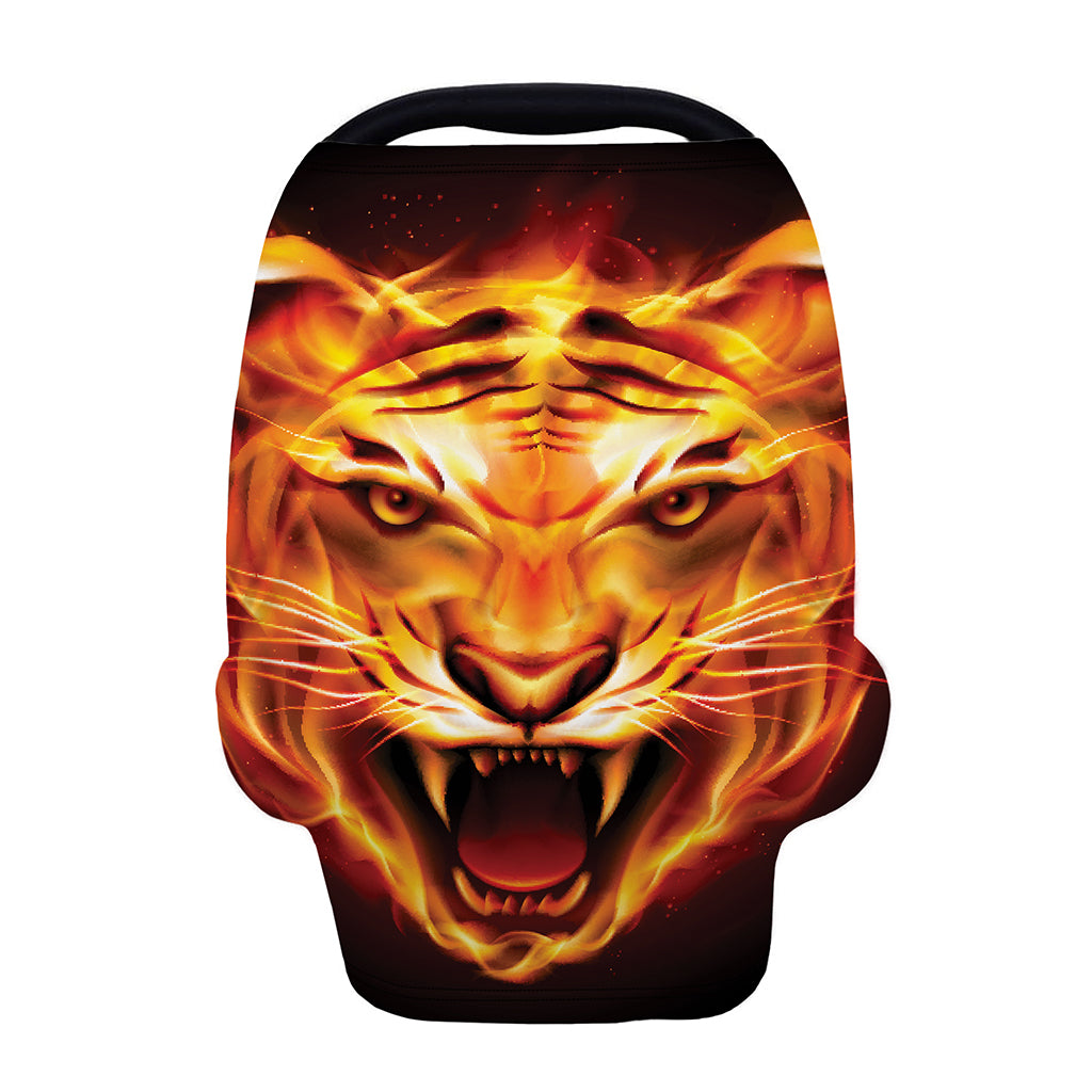 Flame Tiger Print Baby Seat Cover