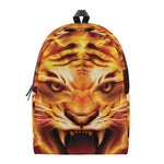 Flame Tiger Print Backpack