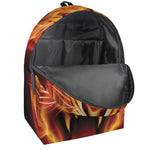 Flame Tiger Print Backpack