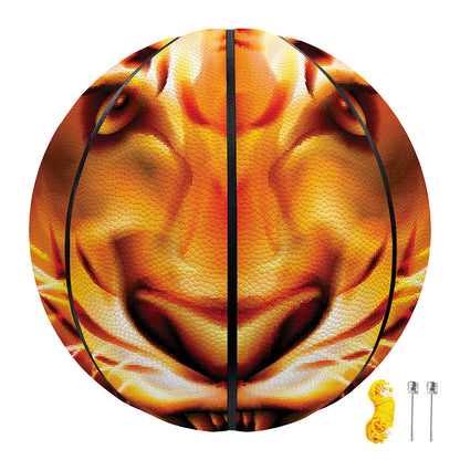 Flame Tiger Print Basketball