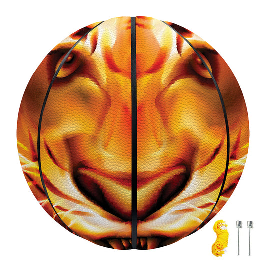 Flame Tiger Print Basketball