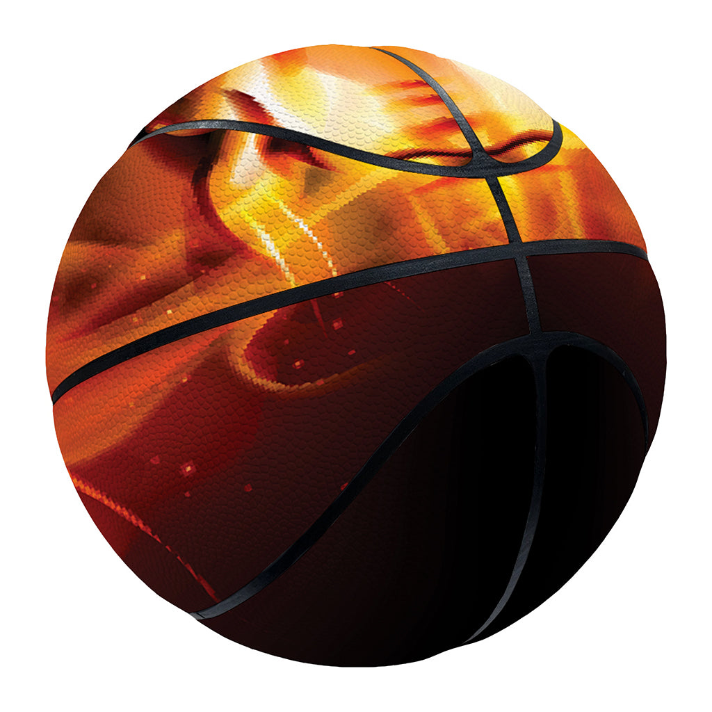 Flame Tiger Print Basketball
