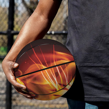 Flame Tiger Print Basketball