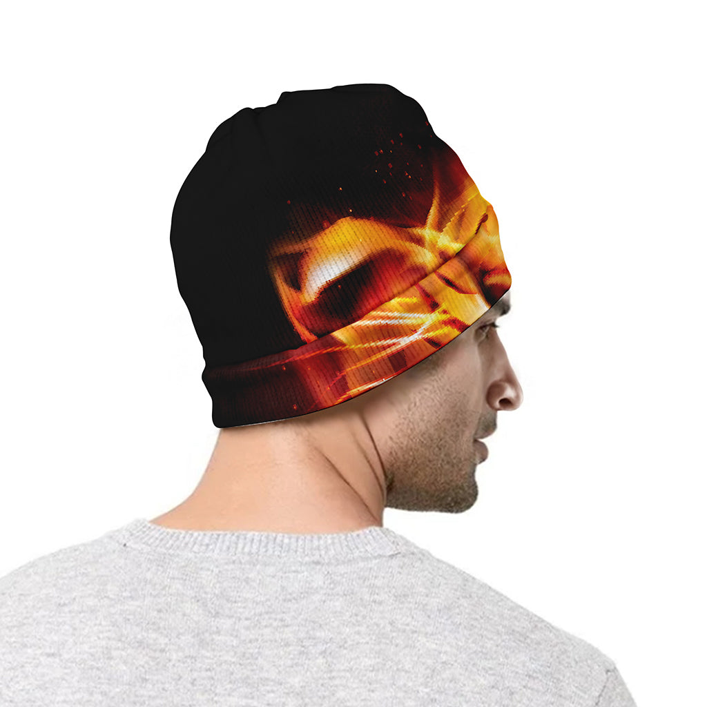 Flame Tiger Print Beanie