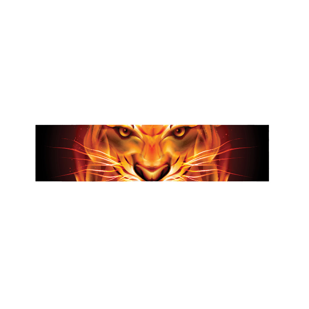 Flame Tiger Print Bed Runner