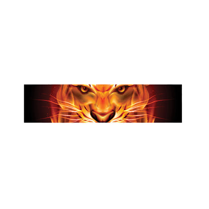 Flame Tiger Print Bed Runner
