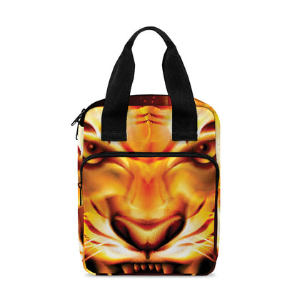 Flame Tiger Print Bible Tote Bag