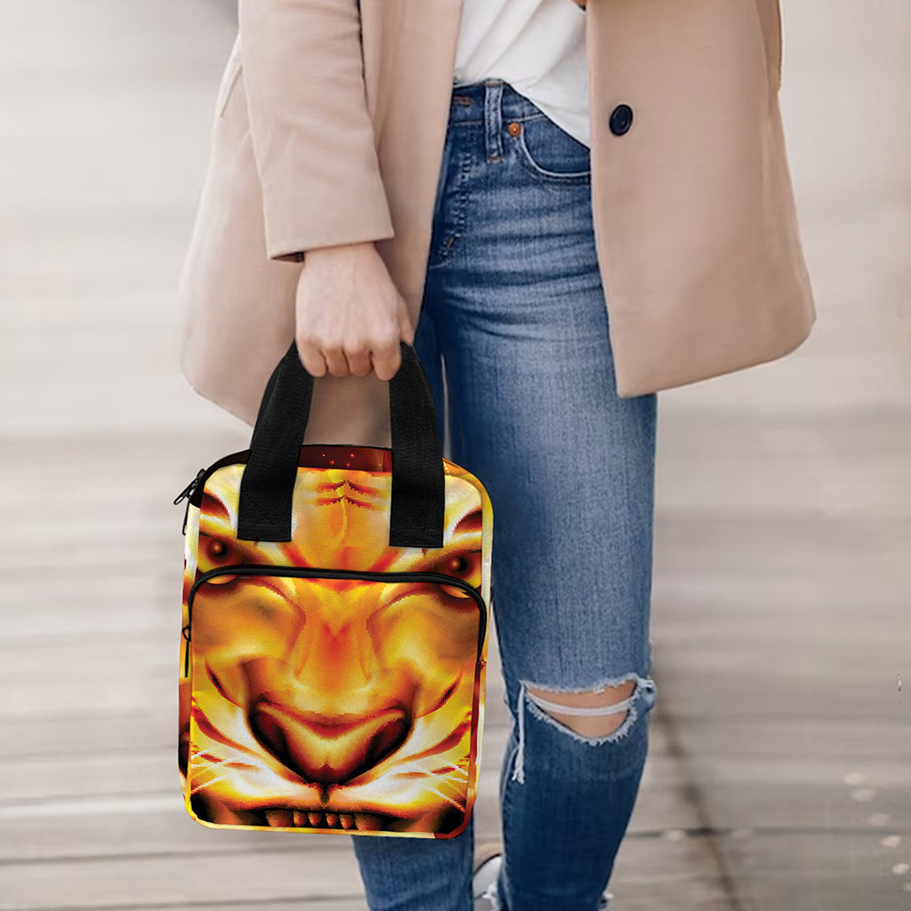 Flame Tiger Print Bible Tote Bag