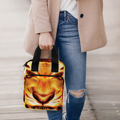Flame Tiger Print Bible Tote Bag