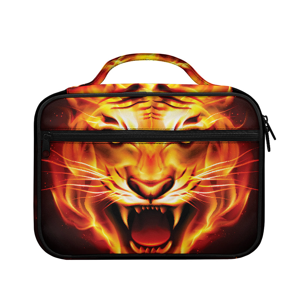 Flame Tiger Print Briefcase Bible Bag