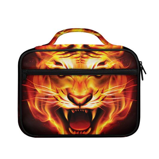 Flame Tiger Print Briefcase Bible Bag
