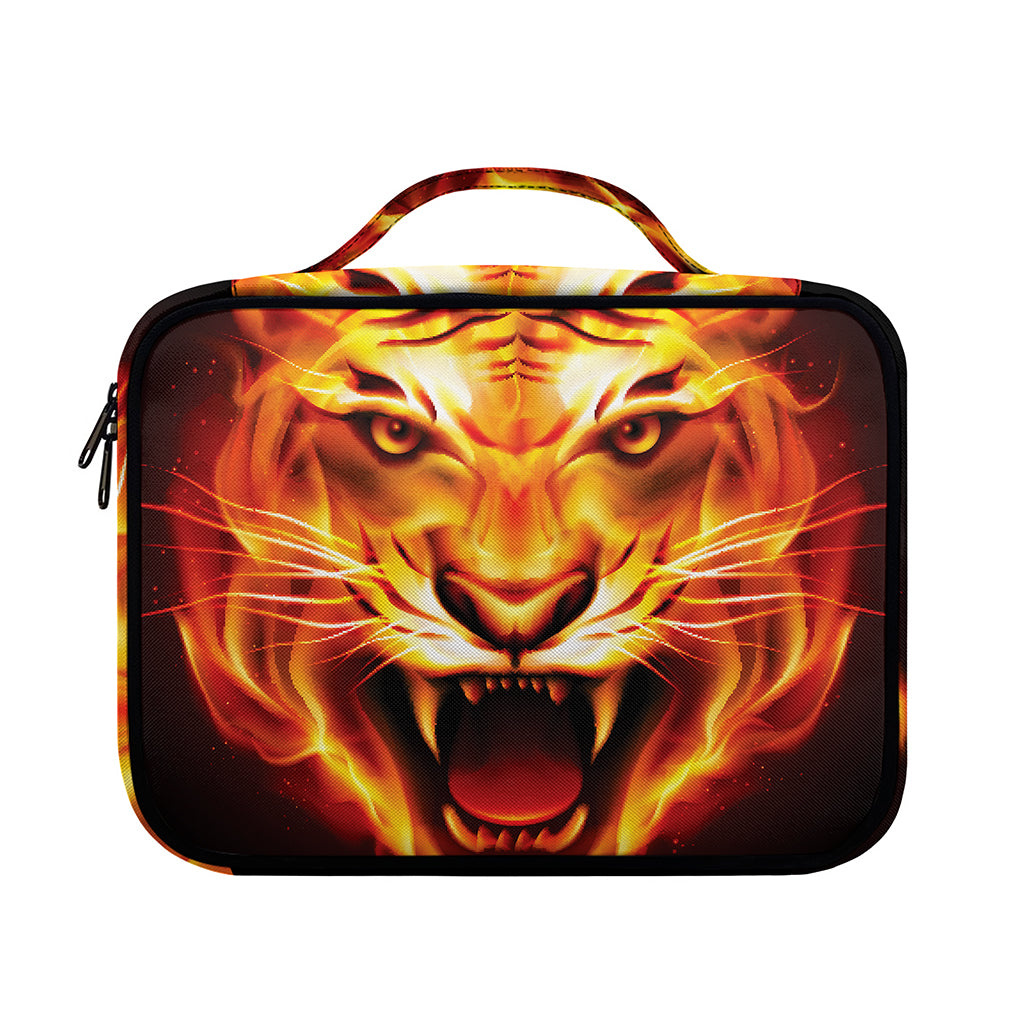 Flame Tiger Print Briefcase Bible Bag