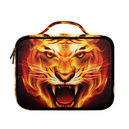 Flame Tiger Print Briefcase Bible Bag