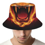 Flame Tiger Print Bucket Hat