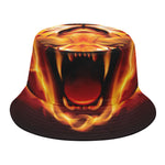 Flame Tiger Print Bucket Hat