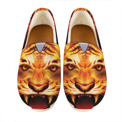Flame Tiger Print Casual Shoes